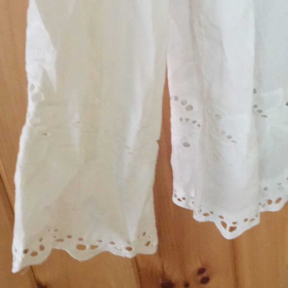 H & M White Lacey Blouse Coverup - Picture 3 of 12